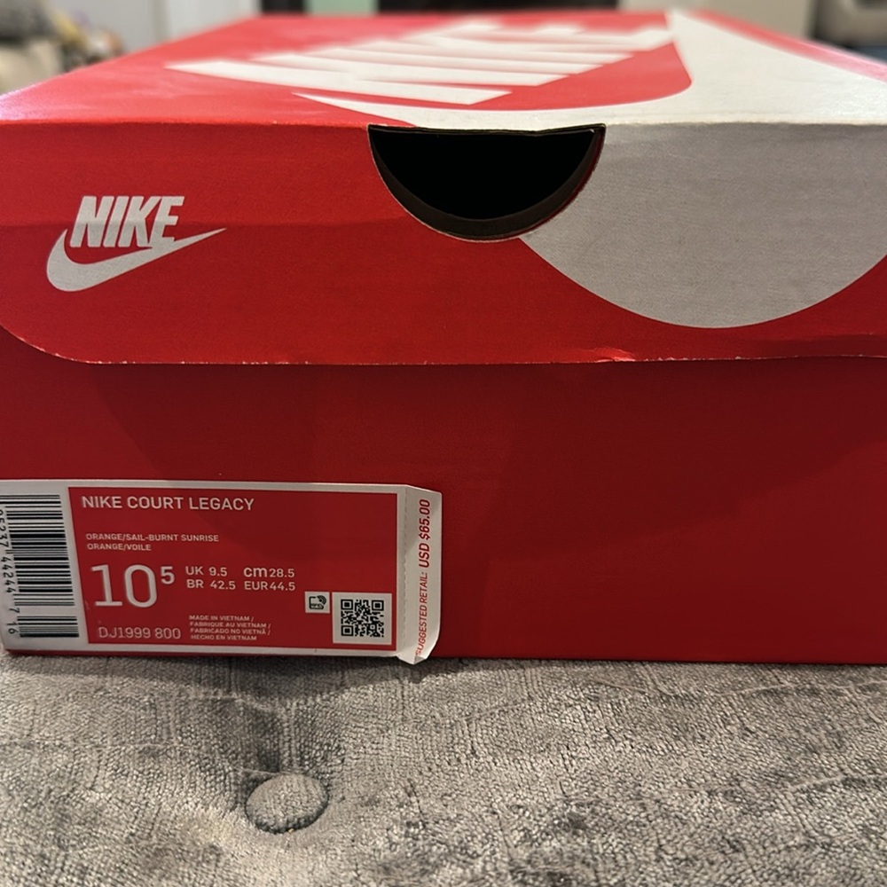 Nike Court Legacy Orange Sneakers - Picture 2 of 5